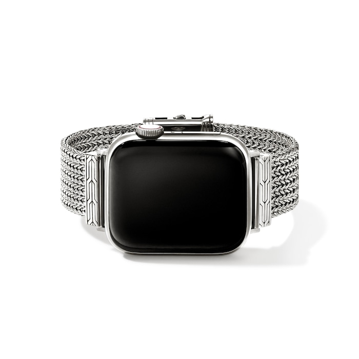 John Hardy Sterling Silver Smart Watch Strap, 18mm - Size Medium