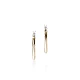 John Hardy Sterling Silver & 14K Yellow Gold JH Essential Hoop Earrings