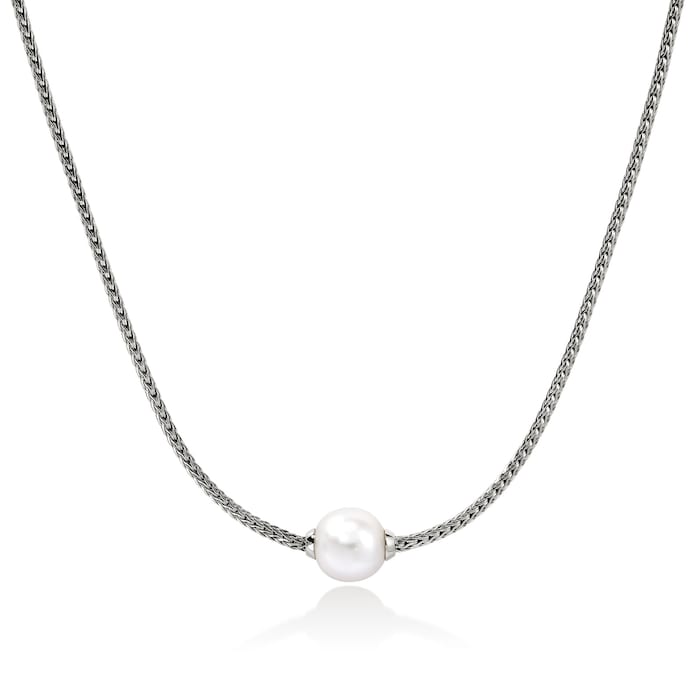 John Hardy Sterling Silver JH Essential Pearl Necklace