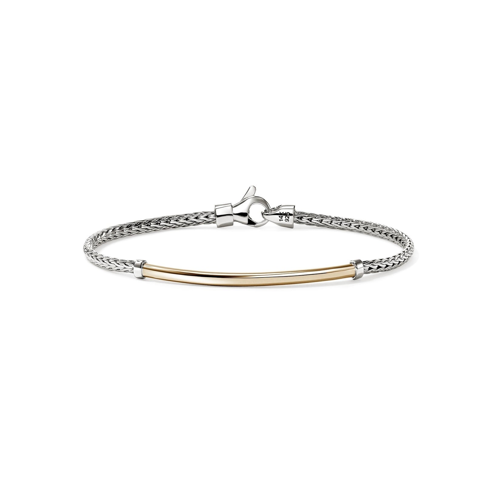 John Hardy Sterling Silver & 14K Yellow Gold JH Essential Bracelet - Size Medium John Hardy Sterling Silver & 14K Yellow Gold JH Essential Bracelet - Size Medium