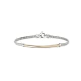 John Hardy Sterling Silver & 14K Yellow Gold JH Essential Bracelet - Size Medium