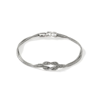 John Hardy Sterling Silver Love Knot Bracelet, 3.6mm - Size Medium