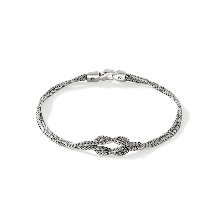 John Hardy Sterling Silver Love Knot Bracelet, 3.6mm - Size Large
