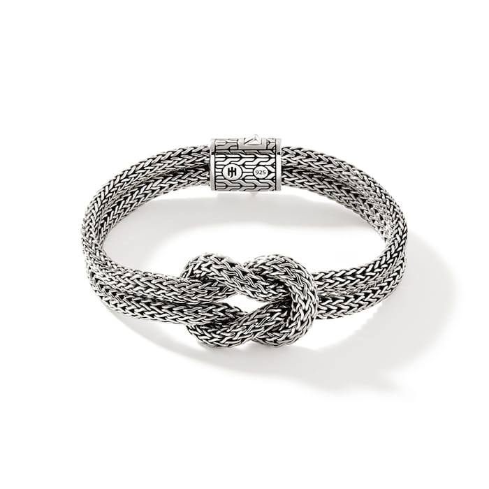 John Hardy Sterling Silver Love Knot Bracelet, 10mm - Size Medium