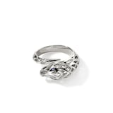 John Hardy Sterling Silver Naga Blue Sapphire Ring - Size 7
