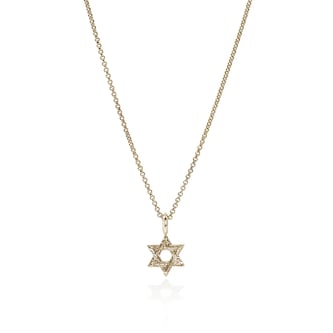 John Hardy 14K Yellow Gold JH Essential Star Of David Pendant Necklace