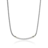 John Hardy Sterling Silver & 14K Yellow Gold JH Essential 0.68cttw Diamond Necklace, 2.5mm
