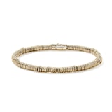 John Hardy 14K Yellow Gold Heishi Bead Bracelet, 4mm - Size Large