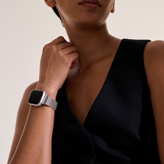 John Hardy Sterling Silver Smart Watch Strap, 18mm - Size Small