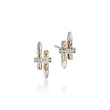 John Hardy 14K Yellow Gold & Sterling Silver Spear 0.12cttw Diamond Stud Earrings
