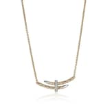 John Hardy Sterling Silver & 14K Yellow Gold Spear Diamond Station Necklace, 16-18 Inches