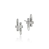 John Hardy Sterling Silver Spear Diamond Stud Earrings