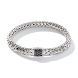 John Hardy Sterling Silver Icon Black Sapphire Chain Bracelet, 7.5mm - Size Medium