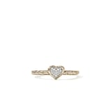 John Hardy 14K Yellow Gold & Sterling Silver JH Essentials 0.07cttw Diamond Heart Motif Ring - Ring Size 7
