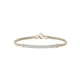 John Hardy 14K Yellow Gold JH Essential 0.68cttw Pave Diamond Bracelet, 2.5mm - Size Medium