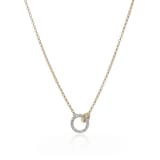 John Hardy 14K Yellow Gold JH Essentials 0.33cttw Pave Diamond Circle Necklace, 2mm