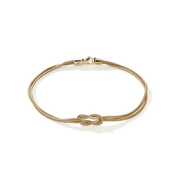 John Hardy 14K Yellow Gold Love Knot Bracelet, 3.6mm - Size Medium