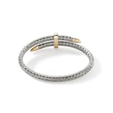 John Hardy Sterling Silver & 14K Yellow Gold Spear Diamond Flex Cuff Bracelet, 5.5mm - Size Small