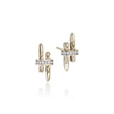 John Hardy 14K Yellow Gold Spear 0.12cttw Diamond Stud Earrings