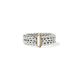 John Hardy Sterling Silver & 14k Yellow Gold Icon Link Bar Ring, 6mm - Ring Size 7