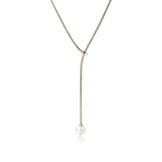 John Hardy 14K Yellow Gold JH Essentials Pearl Y Necklace