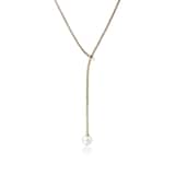 John Hardy 14K Yellow Gold JH Essentials Pearl Y Necklace
