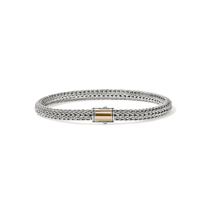 John Hardy Sterling Silver & 14K Yellow Gold Icon Bracelet, 5mm - Size Medium