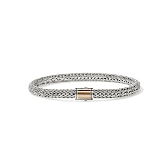 John Hardy Sterling Silver & 14K Yellow Gold Icon Bracelet, 5mm - Size Medium