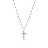 John Hardy 14K Yellow Gold JH Essential Cross Pendant Necklace