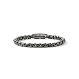John Hardy Dark Silver Box Chain Bracelet, 6mm - Size Large