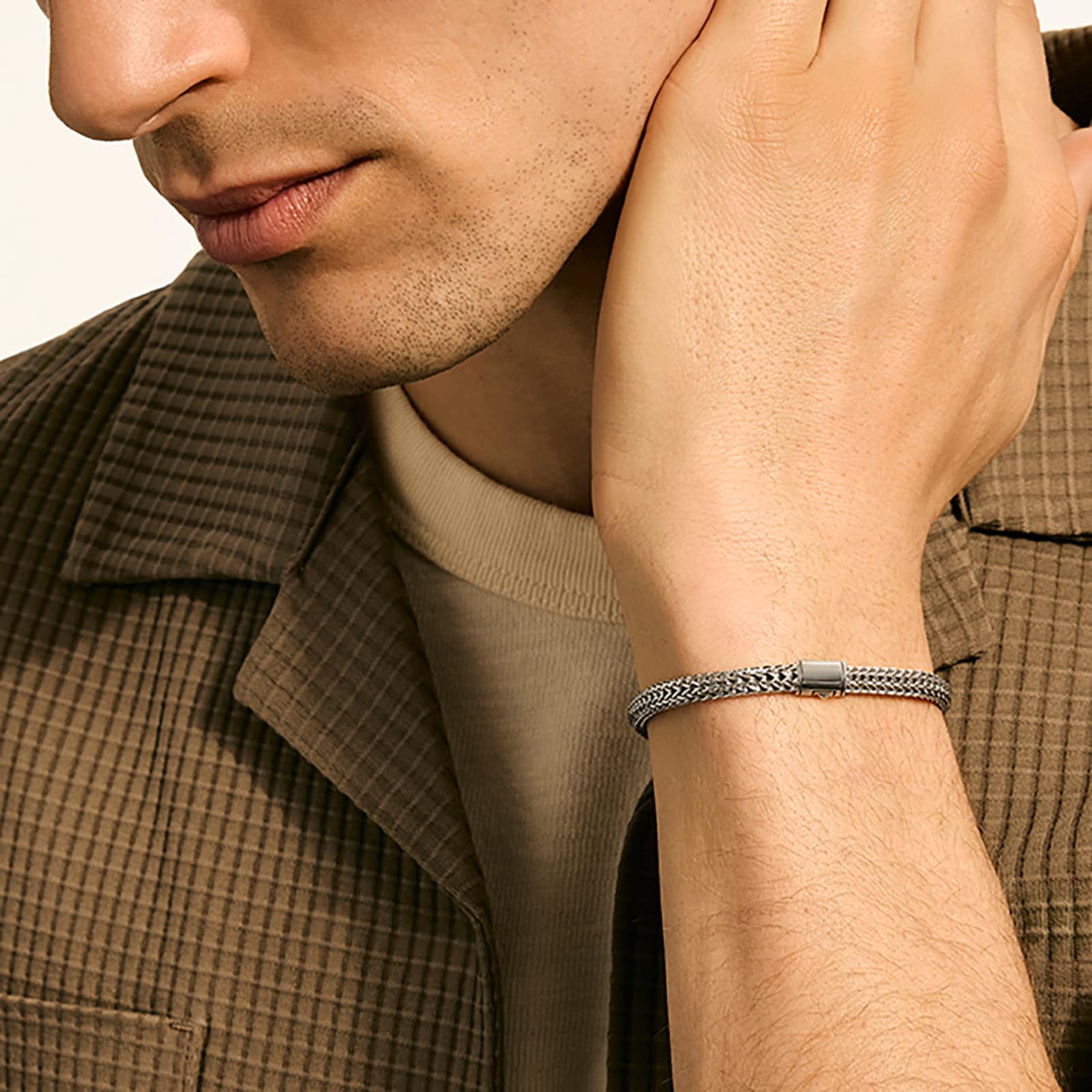 John Hardy Sterling Silver Icon Bracelet, 5mm - Size Small