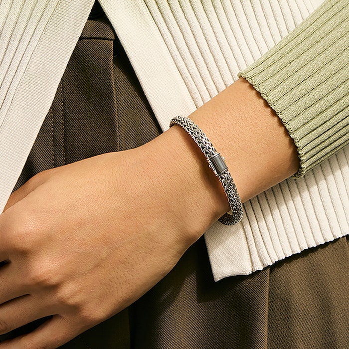 John Hardy Sterling Silver Icon Bracelet, 6.5mm - Size Small