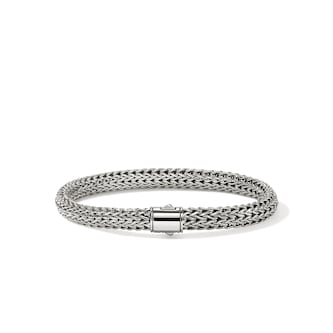 John Hardy Sterling Silver Icon Bracelet, 6.5mm - Size Large