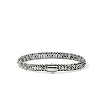 John Hardy Sterling Silver Icon Bracelet, 6.5mm - Size Extra Large