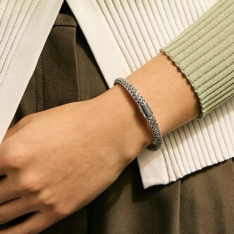 John Hardy Sterling Silver Icon Bracelet, 6.5mm - Size 2 x Extra Large