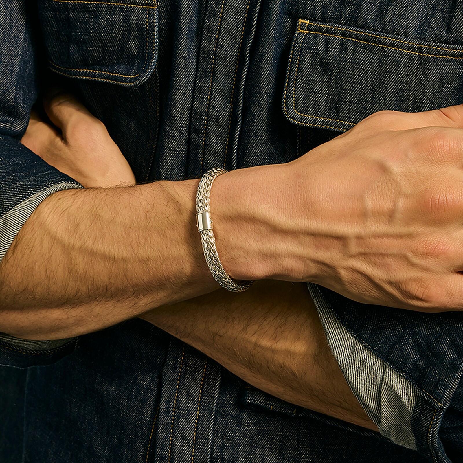 John Hardy Sterling Silver Icon Bracelet, 7.5mm - Size Extra Large