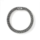 John Hardy Dark Silver Icon Bracelet , 10.5mm - Size Large