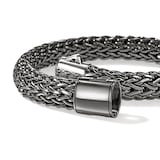 John Hardy Dark Silver Icon Bracelet , 10.5mm - Size Large