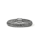 John Hardy Dark Silver Icon Bracelet , 10.5mm - Size Large