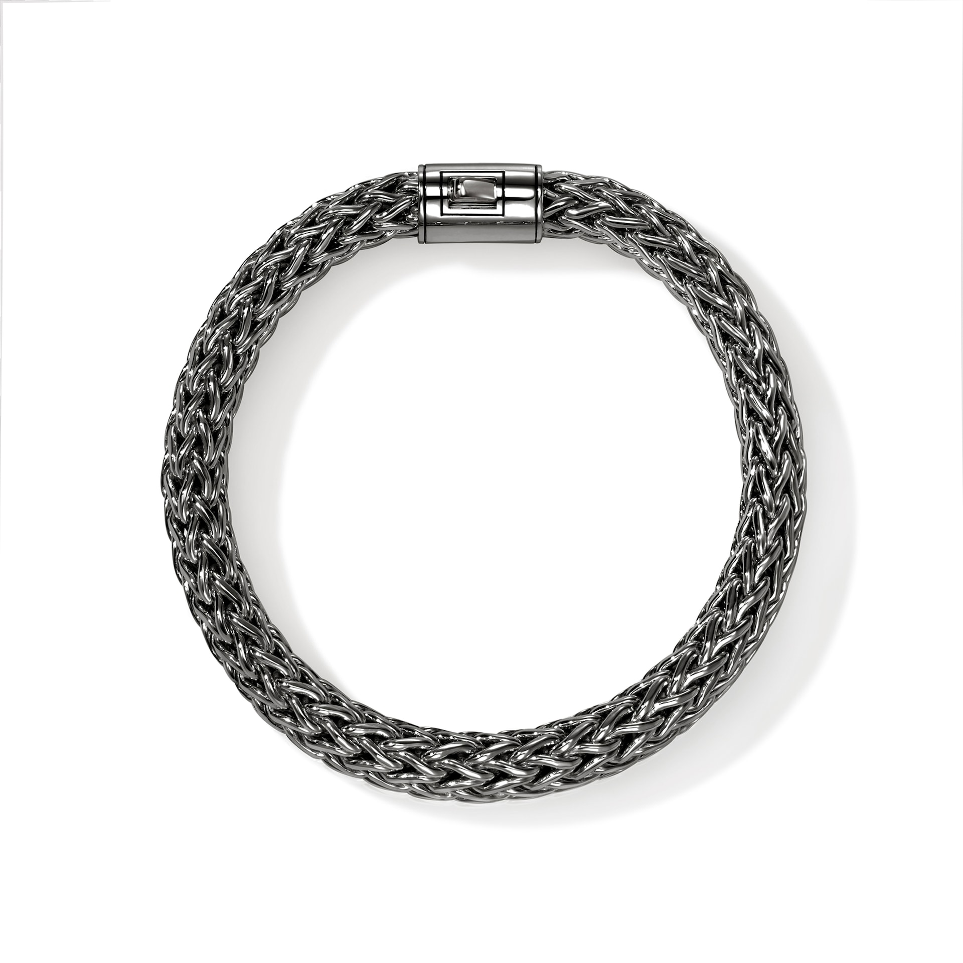John Hardy Dark Silver Icon Bracelet , 10.5mm - Size Extra Large John Hardy Dark Silver Icon Bracelet , 10.5mm - Size Extra Large