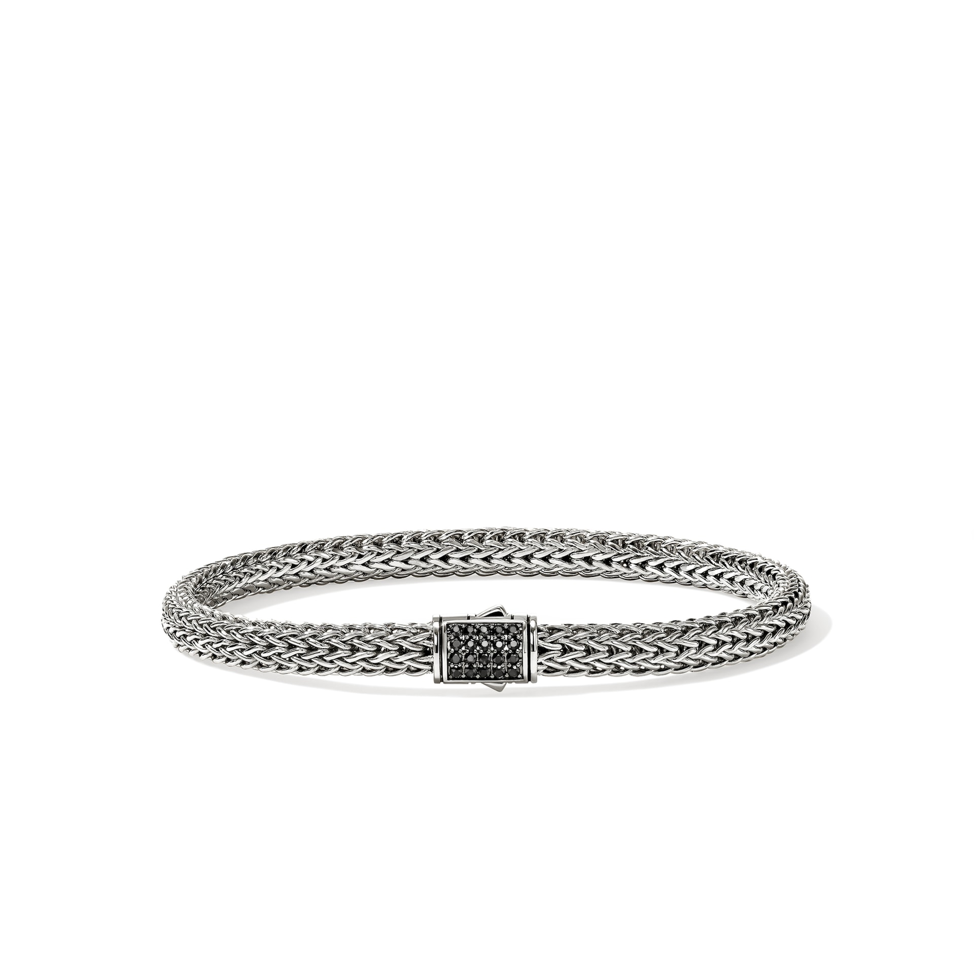 John Hardy Sterling Silver Icon Black Sapphire Bracelet, 5mm - Size Medium John Hardy Sterling Silver Icon Black Sapphire Bracelet, 5mm - Size Medium