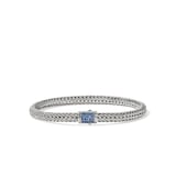 John Hardy Sterling Silver Icon Blue Sapphire Bracelet, 5mm - Size Medium