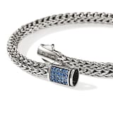John Hardy Sterling Silver Icon Blue Sapphire Bracelet, 5mm - Size Medium