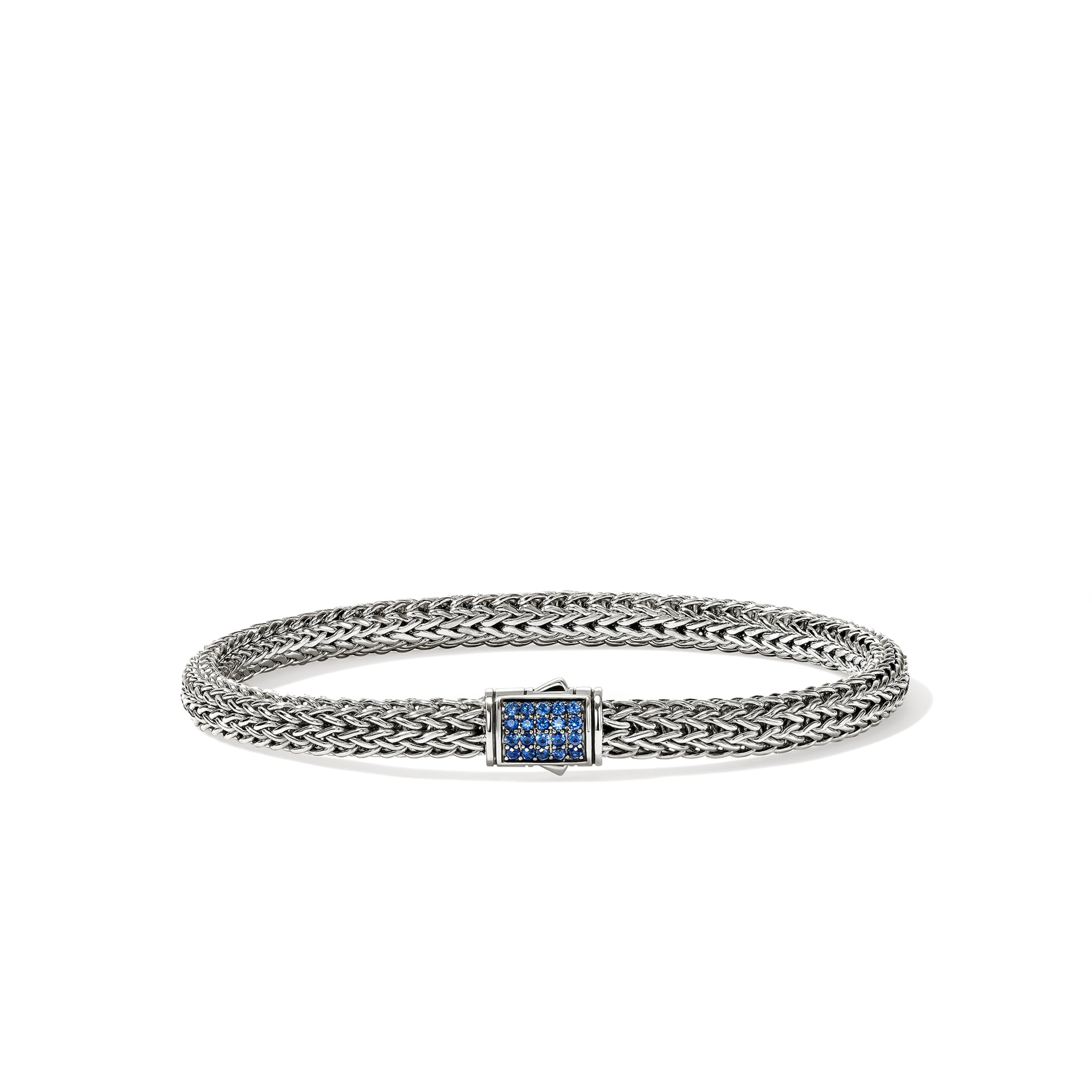 John Hardy Sterling Silver Icon Blue Sapphire Bracelet, 5mm - Size Extra Large John Hardy Sterling Silver Icon Blue Sapphire Bracelet, 5mm - Size Extra Large