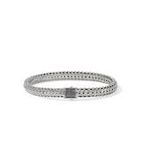 John Hardy Sterling Silver Icon Black Sapphire Bracelet, 6.5mm - Size Large
