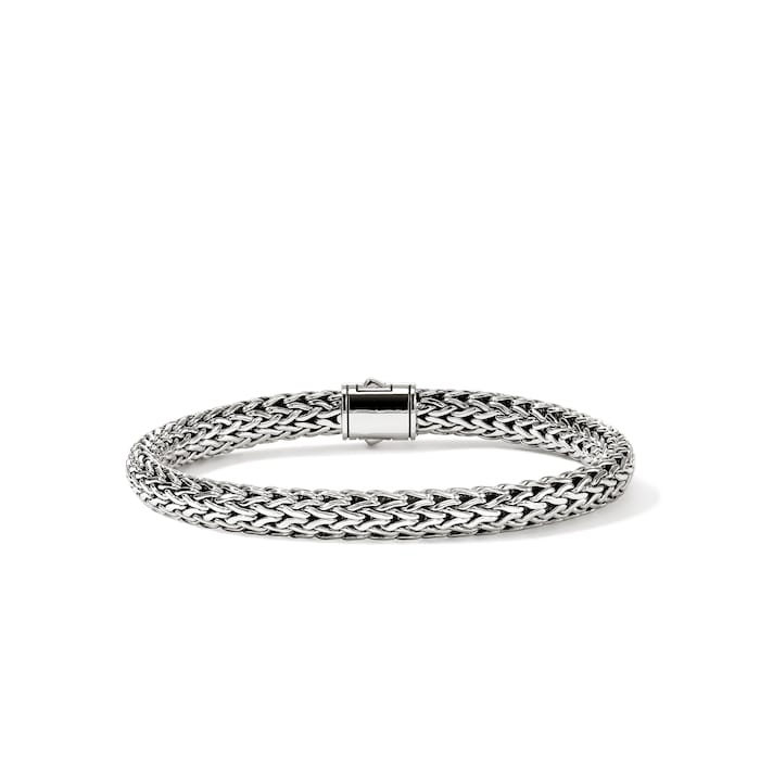 John Hardy Sterling Silver Icon Blue Sapphire Bracelet, 6.5mm - Size Medium