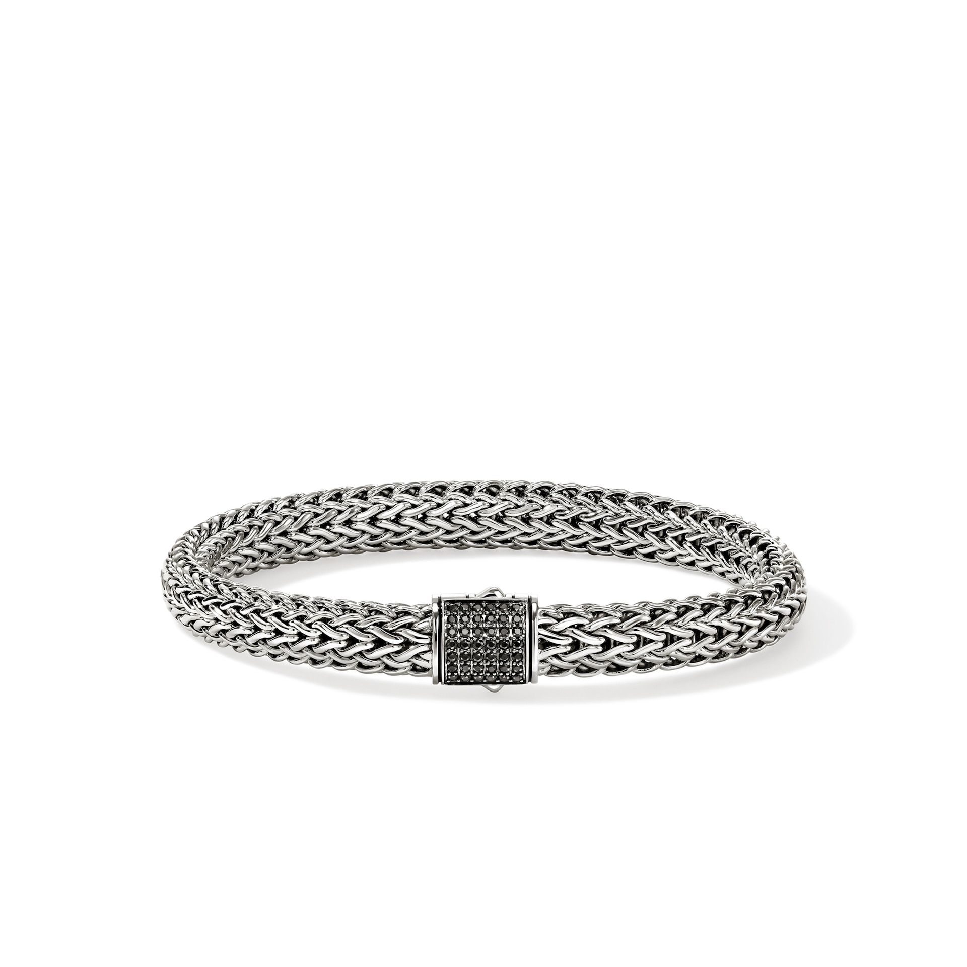 John Hardy Sterling Silver Icon Black Sapphire Bracelet, 7.5mm - Size Small John Hardy Sterling Silver Icon Black Sapphire Bracelet, 7.5mm - Size Small