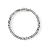 John Hardy Sterling Silver Icon Black Sapphire Bracelet, 7.5mm - Size Medium