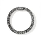 John Hardy Dark Silver Icon Black Sapphire Bracelet, 10.5mm - Size Large