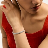 John Hardy Sterling Silver Icon Diamond Bracelet, 5mm - Size Small
